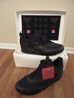 Nike Air Max 90 Sneakerboot SP Patch Size 11.5 Black Black 704570 001 Brand New 