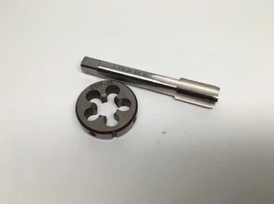 .578-28 (0,578x28 oder 37/64-28) TPI Gewindebohrer und Schneideisen Set UNEF HSS Rechtshand - Bild 1 von 2