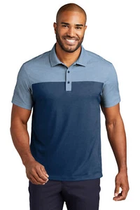 Port Authority Mens Fine Pique Blend Blocked Polo K831 - Picture 1 of 4