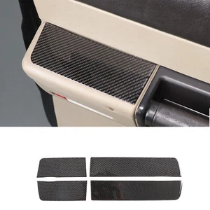 4PCS Soft Carbon Fiber Door Armrest Panel Sticker Trim For Hummer H2 2003-2007 - Foto 1 di 18