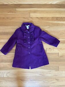 Janie and Jack baby girl purple Dress coat Violet Royale size 2-3T