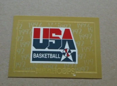 Tarjeta dorada de baloncesto de Estados Unidos 1992 aros baloncesto de la NBA Foto 1 de 2