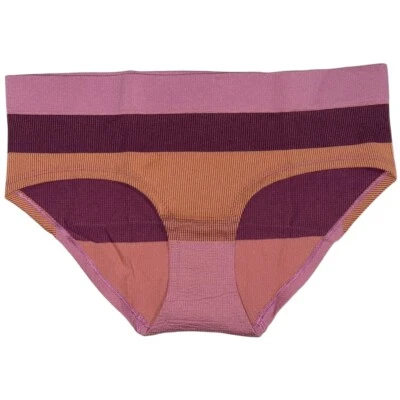 NUEVO CON ETIQUETAS Aerie Rosa Púrpura Naranja Rayas Nylon Calzoncillos Ropa Interior Bragas Talla XXL, 2XL Foto 1 de 4