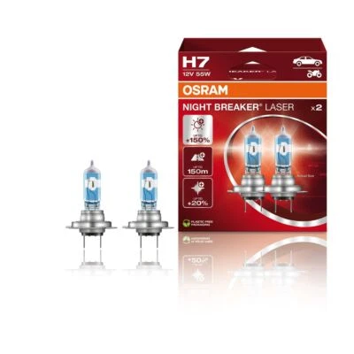 OSRAM H7 NightBreakerLaser 150% NextGen 2 Pièces 12V - Photo 1/3