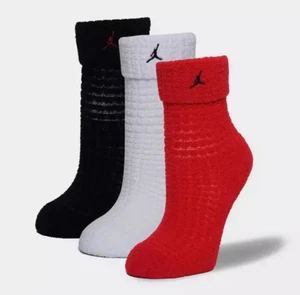 Jordan House Cushioned Ankle Socks - BJ0689 001 - 3 Pair - 5Y-7Y / Womens: 6-10 - Picture 1 of 9