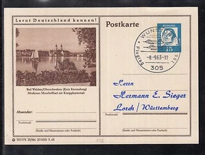 Bund Germany Bildpostkarte: Moorheilbad Bad Waldsee SST Flugtag - Imagen 1 de 1