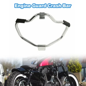 Engine Guard Crash Bar Motor Fit For Harley Sportster 1200 Custom XL1200C - Foto 1 di 19