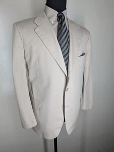 Kiton Made In Italy Rare 100% Cotton Blazer-No Pants -US Size 48 Reg Full Cut - Picture 1 of 16