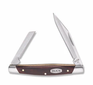 Buck Knives Duece 2 Blade Folding Knife Clip & Coping Blades 420J2 SS Black 375 - Picture 1 of 1