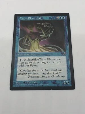 Magic The Gathering Wave Elemental Uncommon Mirage Creature Vintage - Image 1 of 4