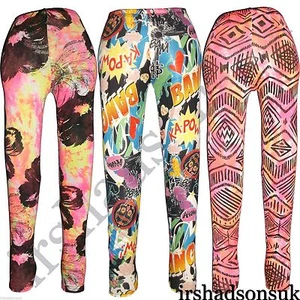 NEW KIDS GIRLS NEW SEASON TRANDY FASHION STYLISH STRETCH LEGGING SIZE 2-13YEARS - Picture 1 of 3