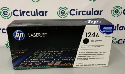 HP Q6000A 124A  Black Toner LaserJet 1600 2600 2605 CM1015 1017  Sealed - Image 1 of 4