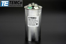 TEMCo 60+5 uf/MFD 370-440 VAC volts Round Dual Run Capacitor 50/60 Hz -Lot-1