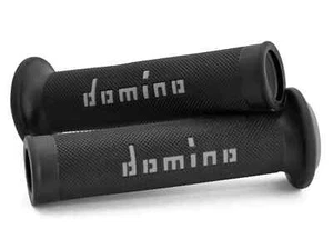Domino Road & Race Black Grey A010 Full Diamond Grips To Fit Road Bikes Open - Picture 1 of 3