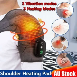 Electric Heating Shoulder Wrap Heated Massager Support Compression Relief Brace - Picture 1 of 16