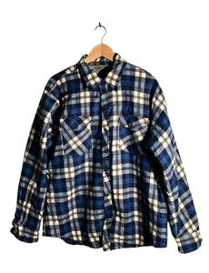 Westport Flanell Shacket Herren Gr. XL blau gesteppt kariert Knopfleiste Hemdjacke - Bild 1 von 16