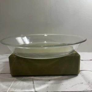 Vintage Pyrex  Clear Glass Large 10" Pie Plate Made in USA - Picture 1 of 3