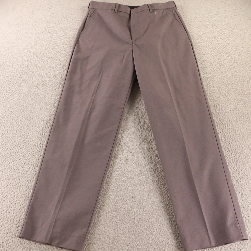 Pantalones de vestir Edwards para hombre 32x28 gris poli algodón tejido gris trabajo carrera NUEVO Foto 1 de 4