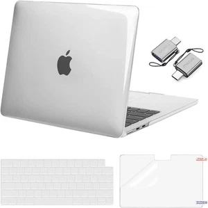 MOSISO Compatible with MacBook Air 13 inch Case 2025 2024 2023 Crystal Clear - Picture 1 of 6