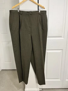 Vintage Rena Rowan 100 % Wolle Hose gefüttert Damengröße 22 W Karriere Büro gebraucht, in einwandfreiem Zustand - Bild 1 von 13