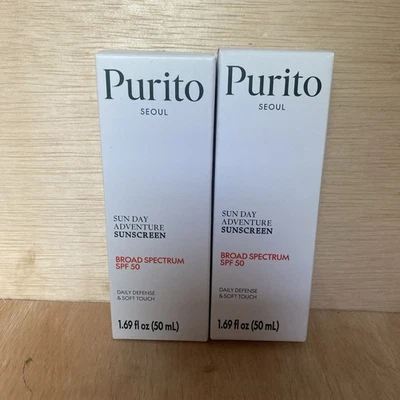 (2 PACK) PURITO SEOUL Daily Soft Touch Sunscreen SPF50+ 50mL Ea KBeauty 03/27 - Image 1 of 4