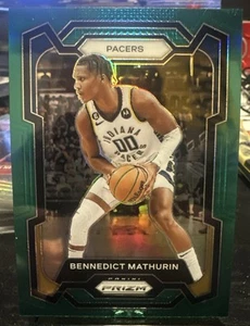 Bennedict Mathurin 2023-24 Panini Prizm NBA Green Prizm #14 Pacers - Picture 1 of 2