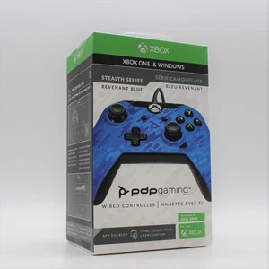 pdp gaming XBOBX ONE S X & Windows Stealth Series Revenant Blue Wired Controller - Picture 1 of 5