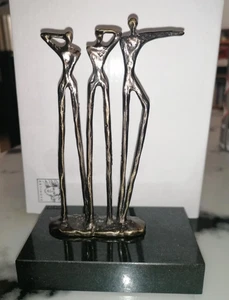 Artihove Skulptur - Corry Ammerlaan van Kiekerk - VISION - Bronziert Steinsockel - Bild 1 von 11