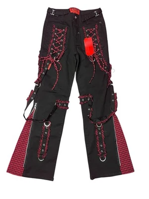 Pantalones Tripp NYC Talla 5 Rojo Cuadros Foto 1 de 4