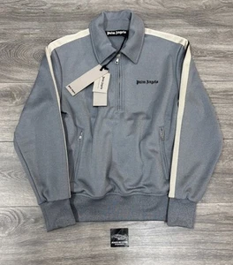 Size XS - Palm Angels Classic Track Jacket Collar Quarter Zip ' Grey ' | NEW! - Picture 1 of 21