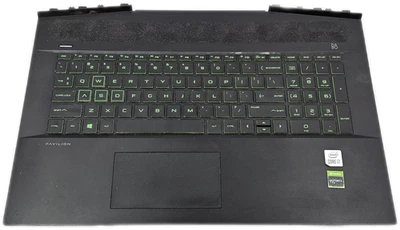HP Pavilion 17-CD1023NR Palmrest & Keyboard Assembly - Image 1 of 4
