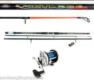 Carbo 14ft Beachcaster Beach Sea Fishing Rod & Multiplier Reel - Picture 1 of 1