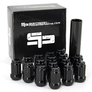 2020-2024 Polaris RZR Pro XP Tapered Lug Nuts 12MM X 1.50 W/Key 16 Pack (BLACK) - Picture 1 of 7