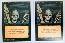 MTG Magic the Gathering RAISE DEAD X2 (Fourth Edition Black) Sorcery