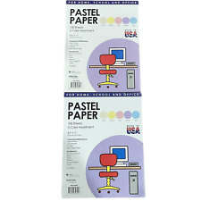 Pacon 101058 Array Colored Bond Paper 20lb 8.5X11 Assorted Pastel Color  500/Ream