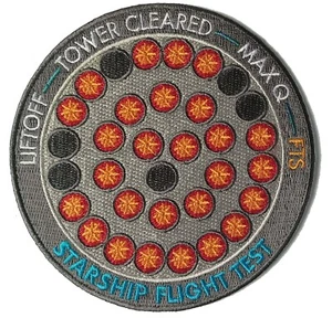 SpaceX Starship Flight Test milestones patch - Picture 1 of 1