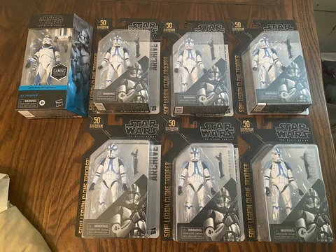 Star Wars Black Series Archive 501st Clone Trooper Jet Trooper Lot Cover