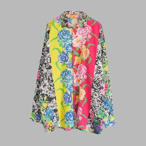 Vintage Gianni Versace Versus Multicoloured Floral Print Shirt | Size 40 | 54 - Picture 1 of 14