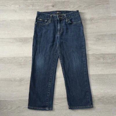 Jeans jeans reto POLO Ralph Lauren Hampton juvenil tamanho 12 azul escuro - LEIA - Imagem 1 de 4