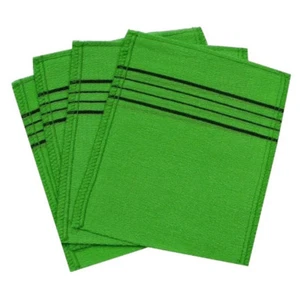 Korean Italy Towel Exfoliating Bath Washcloth 4 Pcs (Green) by Happy - Bild 1 von 6