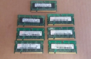 (7) Sticks 512MB SO-DIMM Laptop MEMORY - Picture 1 of 1