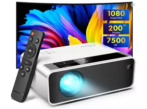 Cibest Mini Projector, 2022 Upgraded Video Projector Outdoor Movie Project New - Picture 1 of 7