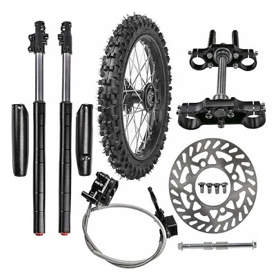 Front Forks Triple Tree+70/100-17 Wheel Tire Brake  for Pit Dirt Bike YZ85 CR85 - Image 1 of 4