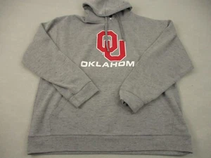 Oklahoma Sooners Hoodie Men 2XL Gray Heather Champion NCAA Football XXL - Picture 1 of 8