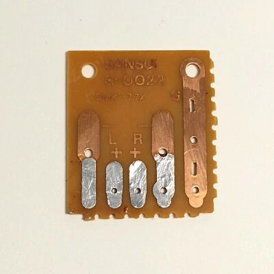 Sansui DA-P500 Turntable Parts RCA Cable Cartridge Interface PCB Board - Image 1 of 4