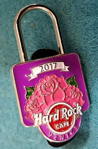 VENICE VALENTINE'S DAY 2017 LOVERS BRIDGE LOVE LOCK SERIES Hard Rock Cafe PIN LE - Picture 1 of 1