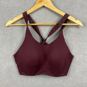 Lululemon Sports Bra Womens 36C Maroon Air Support Stretch Activewear - Picture 1 of 6