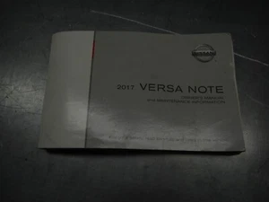 2017 Nissan Versa Note Owners Manual Book Guide FCKU4 - Picture 1 of 3