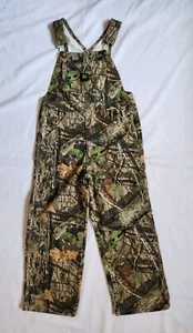 John Deere Overalls Youth 7 Green Camouflage Mossy Oak Bibs Hunting Boys Girls - Picture 1 of 8