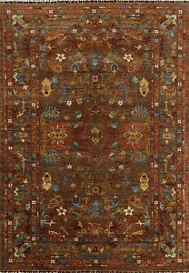 Vegetable Dye Ziegler Oriental Hand-knotted Floral Area Rug Home Decor Wool 6x8